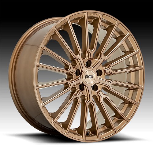 Niche Premio M264 Brushed Platinum Bronze Custom Wheels 1